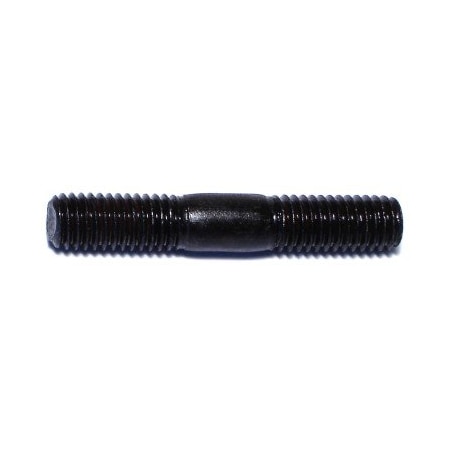 Midwest Fastener Double-End Threaded Stud, 8mm Thread to 46mm Thread, 46 mm, Steel, Plain, 5 PK 66447